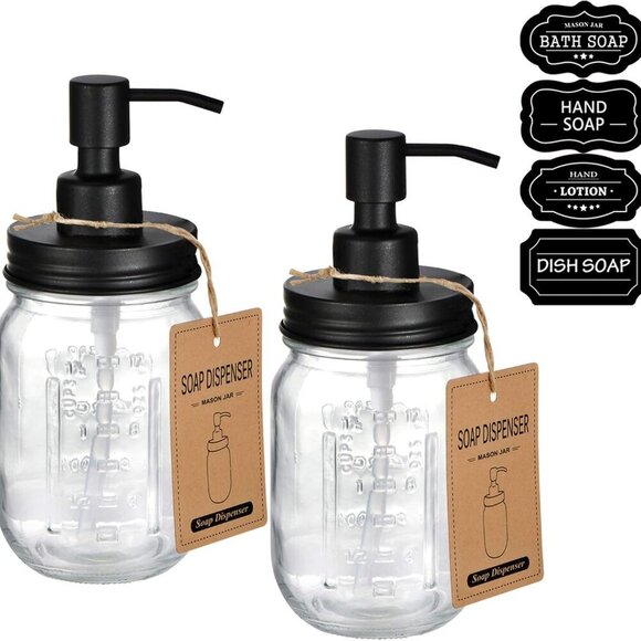 Other - Mason Jar Liquid Soap Dispenser -Rustproof Stainless Steel Replacement - Farmhou